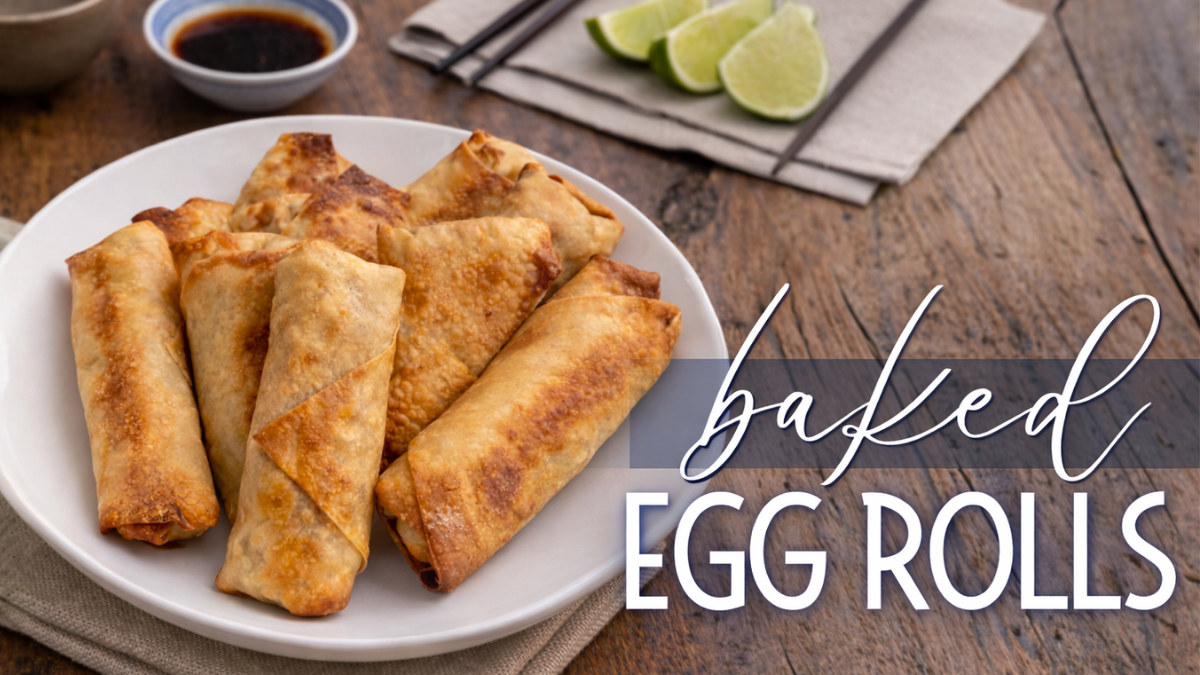 Crispy Baked Egg Roll Recipe (No Frying!) - From Foodie with Love